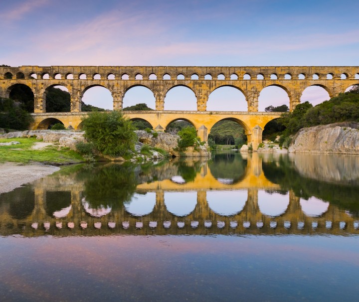 世界文化遗产加尔桥 pont du gard